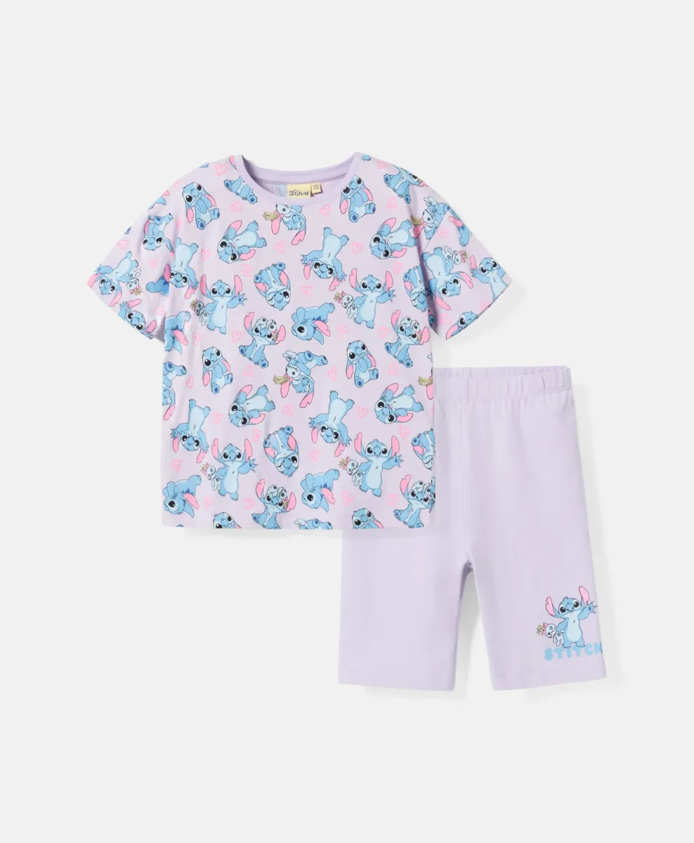 Pidžama za devojčice Stitch 100% pamuk