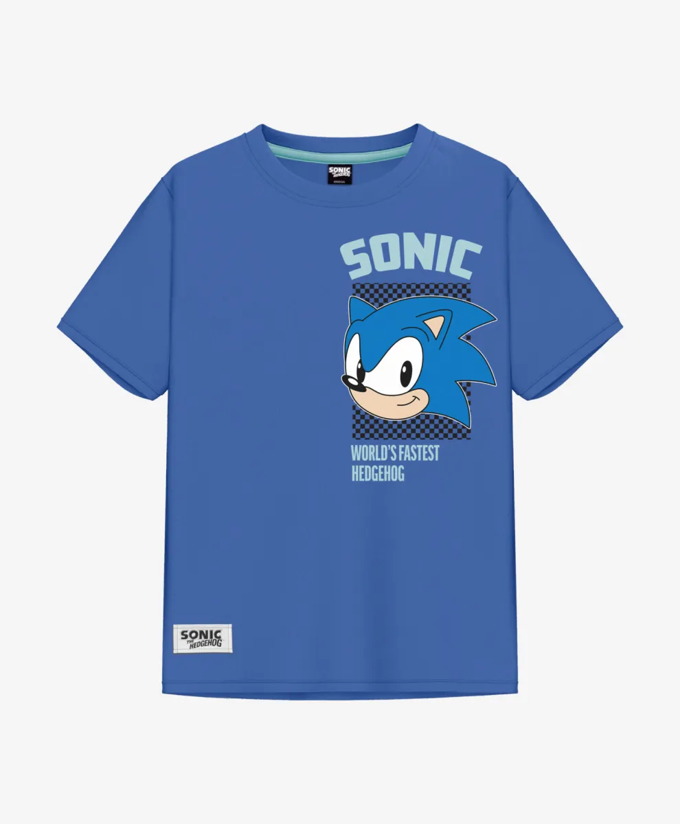 Plava majica za dečake Sonic 100% pamuk