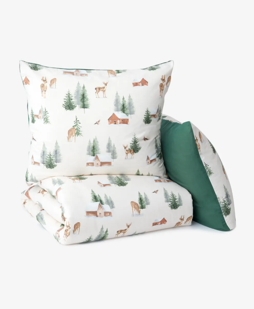 Posteljina od mikrofibera sa prazničnim dezenom 220x200 cm