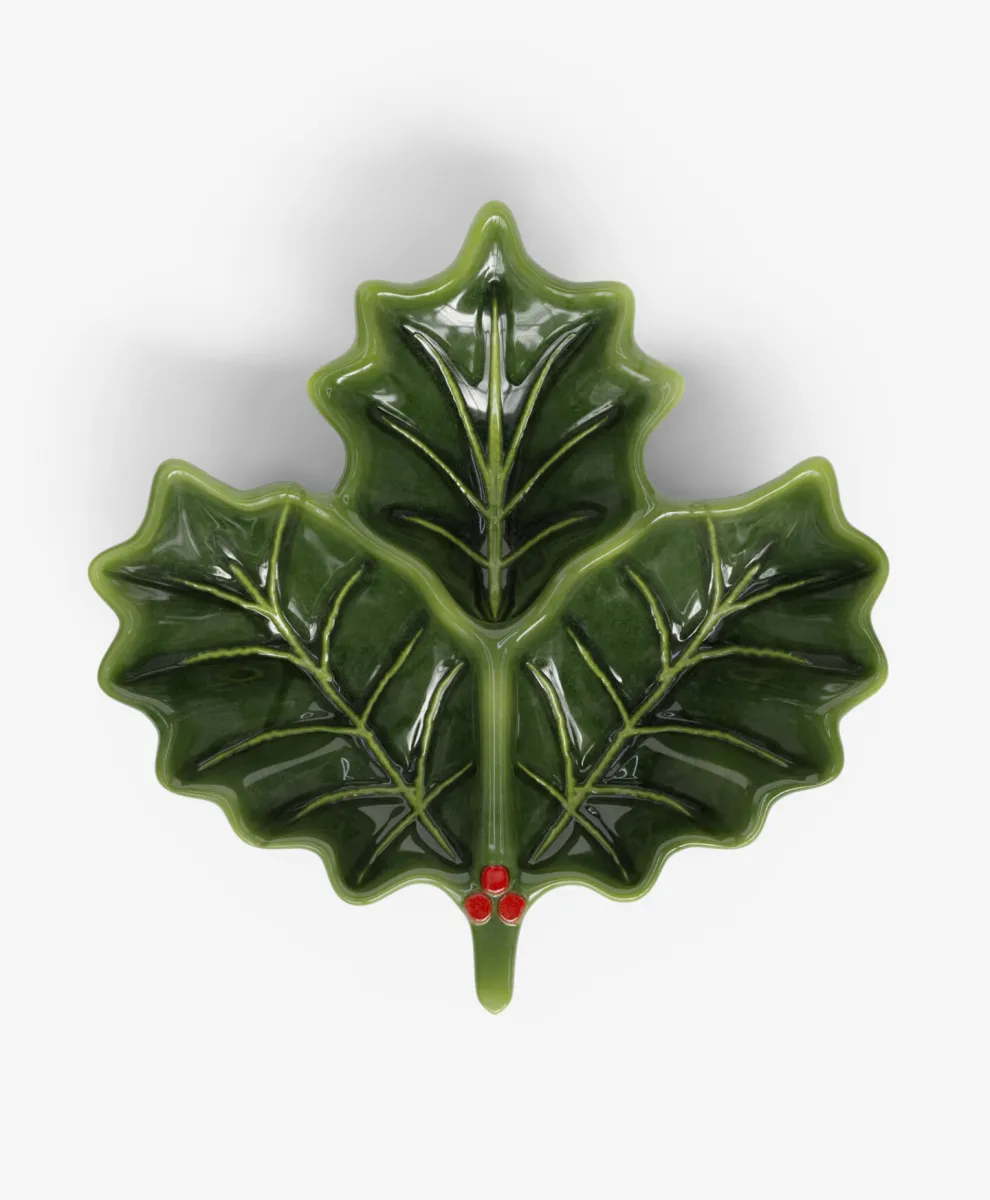 Posuda za grickalice u obliku lista