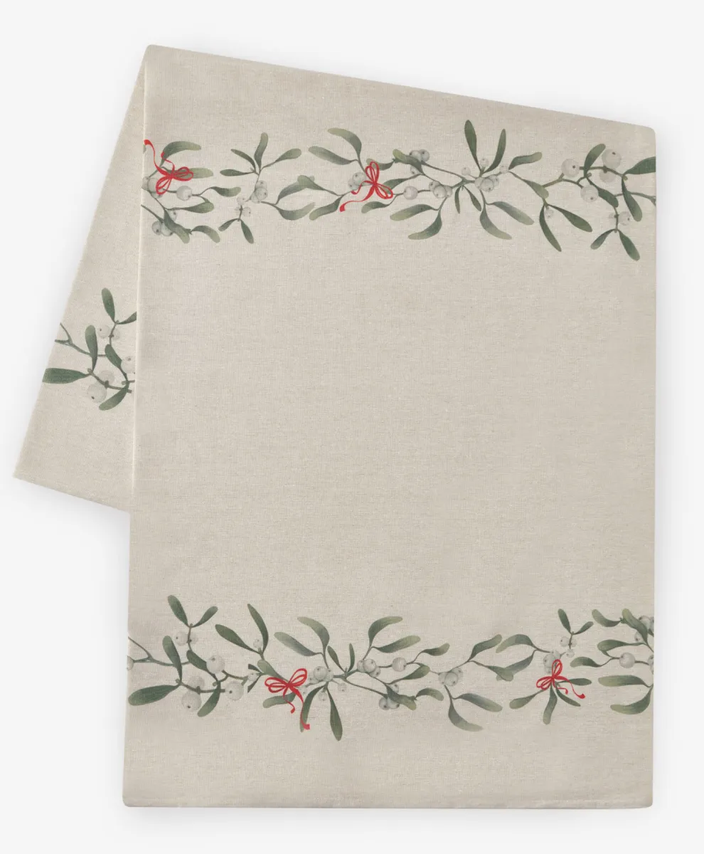 Praznični stolnjak sa zlatnim detaljima