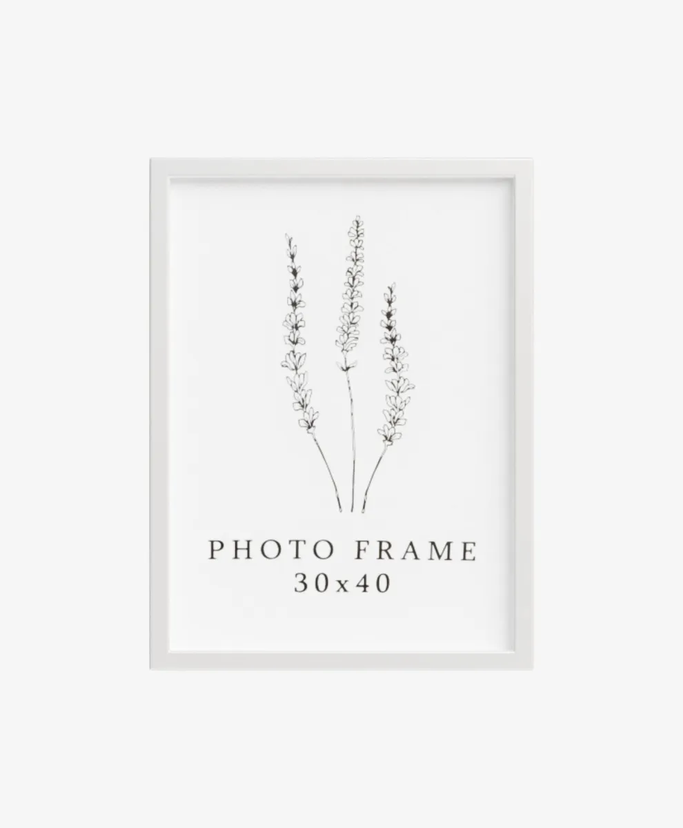 Ram za slike 30 x 40 cm beli