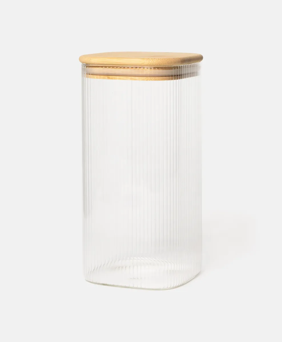 Rebrasta staklena tegla 1500 ml