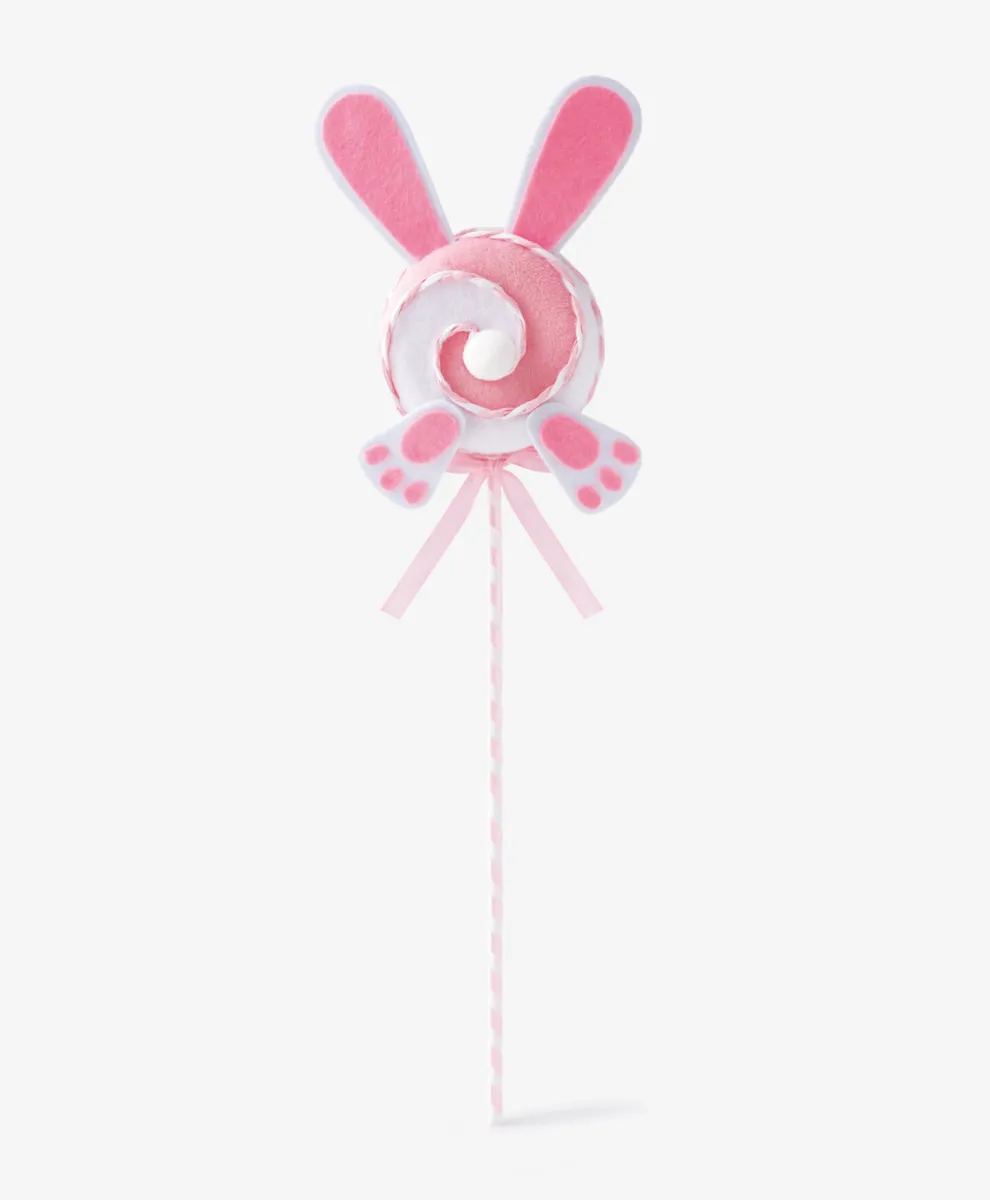 Roze dekoracija na štapiću