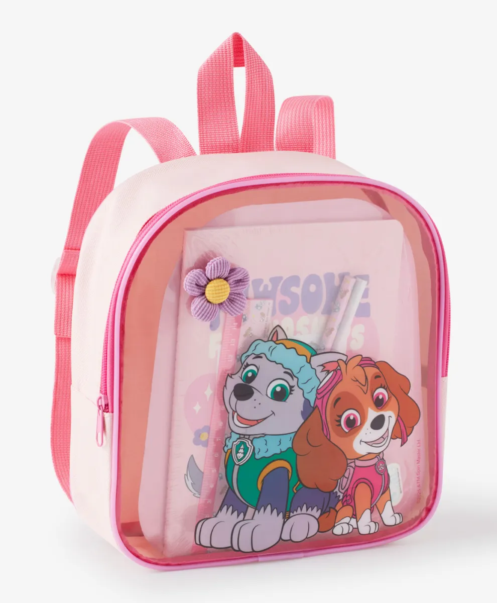 Roze ranac sa opremom Patrolne šape