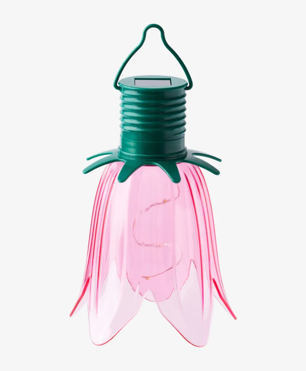 Roze solarna lampa