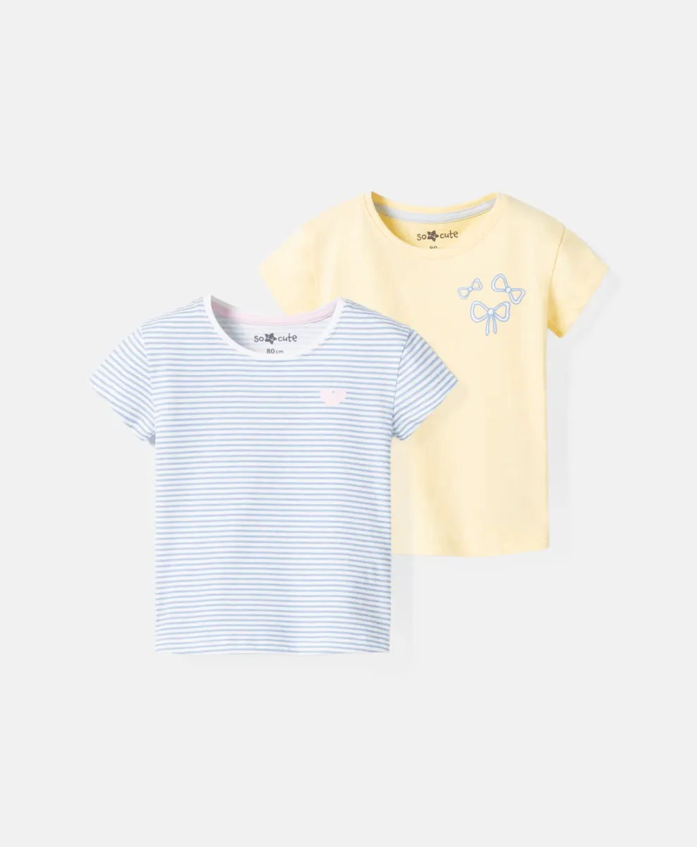 Set bebi majica kratkih rukava 100% pamuk