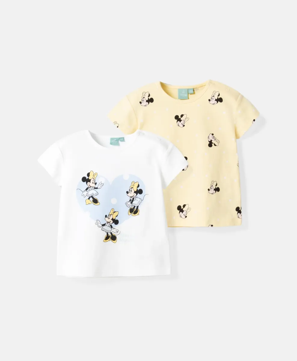 Set bebi majica Miki Maus 100% pamuk 2-pack