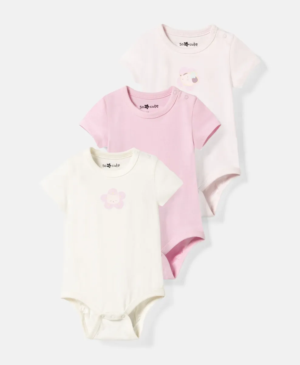 Set bodija za bebe životinje 100% pamuk