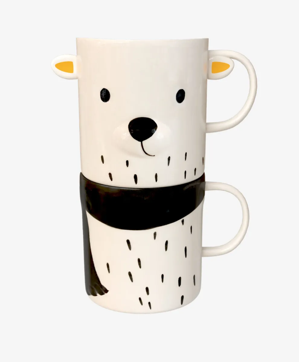 Set od 2 šolje u obliku medveda