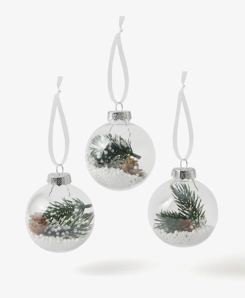 Set od 3 zelene plastične kugle