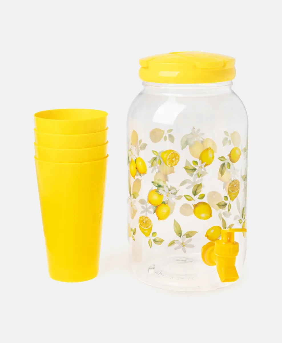 Set tegla sa slavinom 3,5 l sa 4 čaše