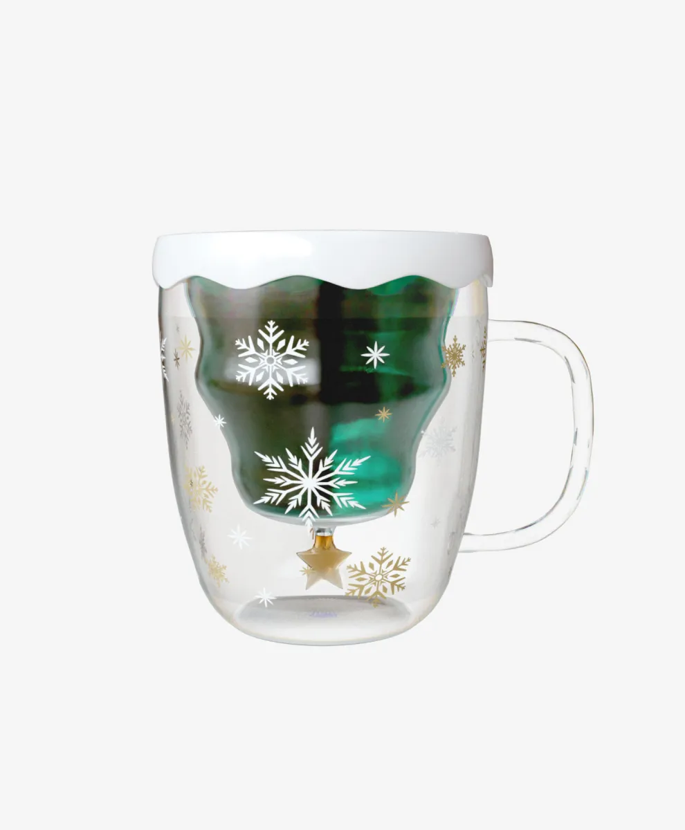 Staklena šolja sa silikonskim poklopcem