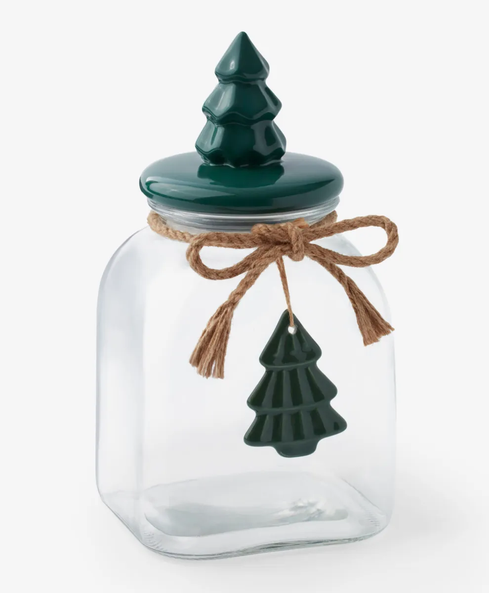 Tegla sa keramičkim poklopcem u obliku jelke