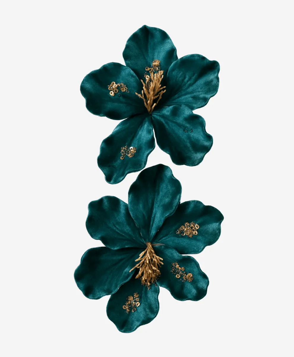 Tirkizni cvet dekoracija pakovanje od 2 komada