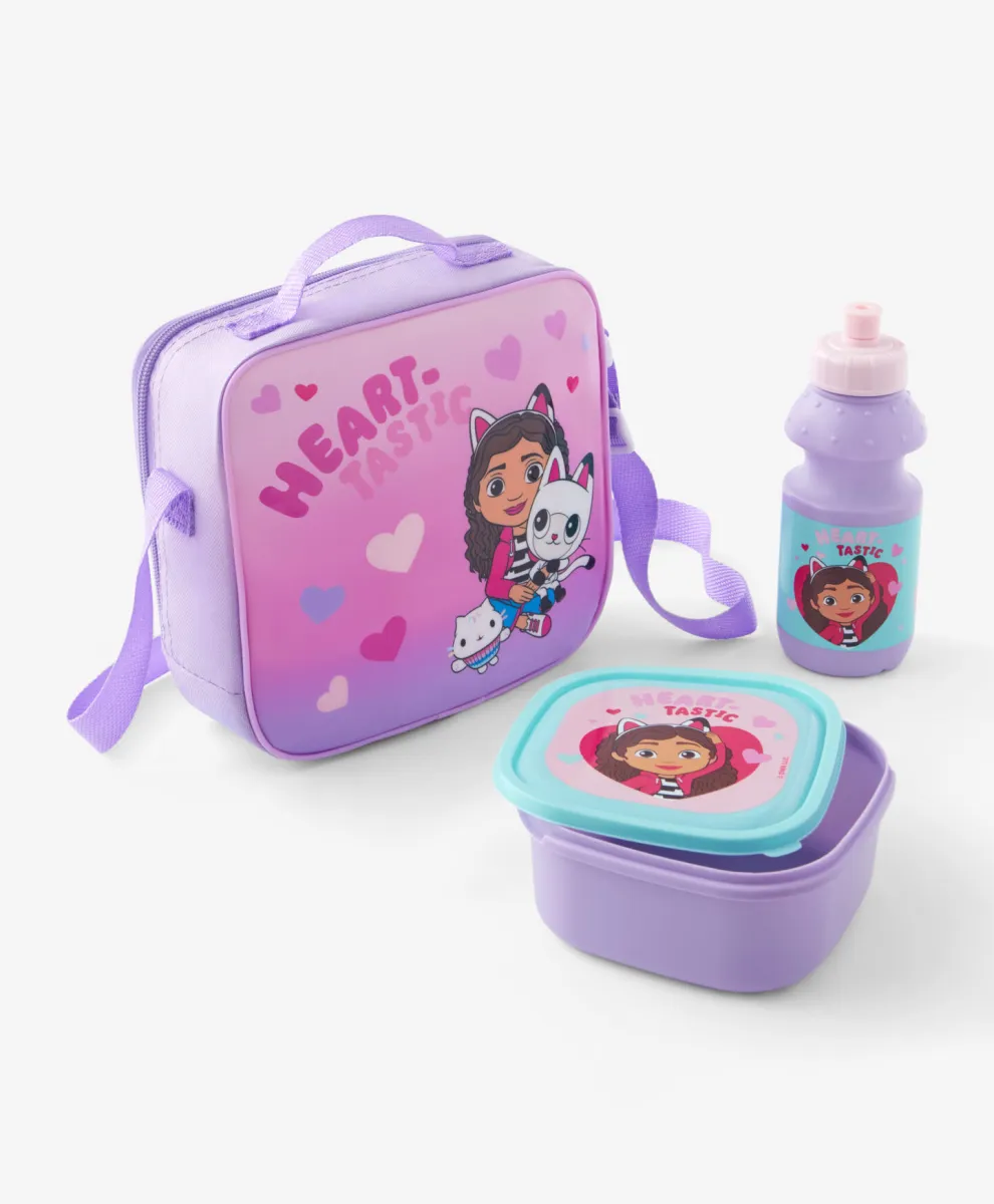 Torba za ručak sa posudom i flašicom Gabby's Dollhouse