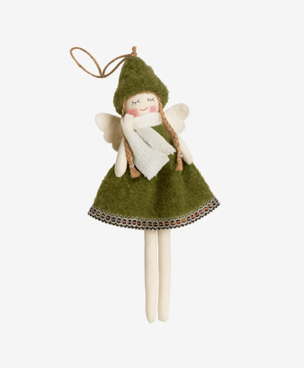 Ukras od filca u obliku lutke