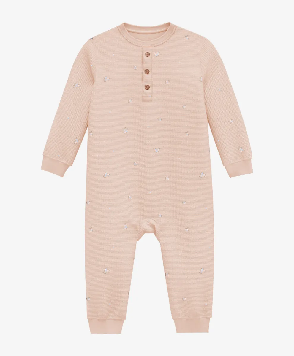 Vafel kombinezon za bebe devojčice 100% organski pamuk