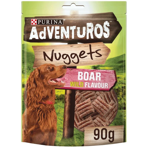 Adventuros
      
      
       Poslastica za pse medaljoni Nuggets s mesom vepra 90g