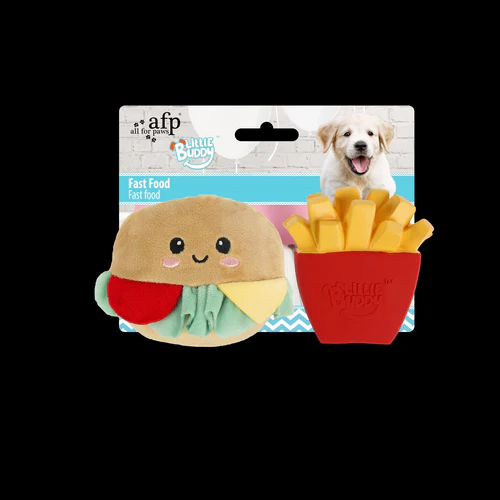 All for Paws
      
      
      ALL4PAWS Little Buddy PUPPY Igračka za štenad Hamburger i Pomfit, plišana
