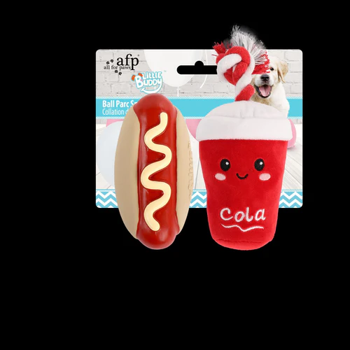 All for Paws
      
      
      ALL4PAWS Little Buddy PUPPY Igračka za štenad Hotdog i Coca Cola, plišana