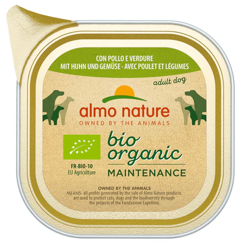 Almo Nature
      
      
       Biorganic Pašteta za pse s piletinom i povrćem, 100g