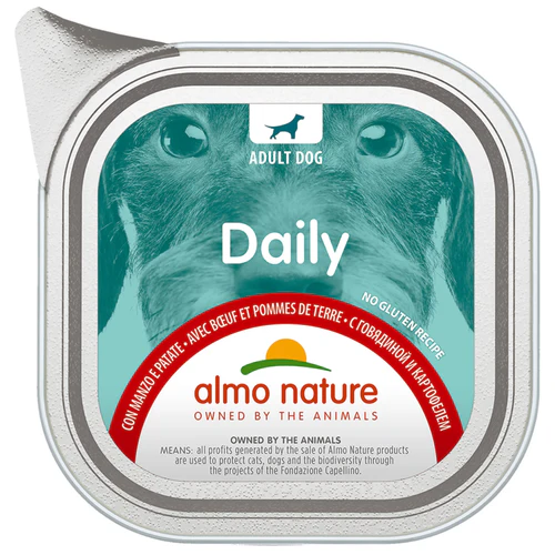 Almo Nature
      
      
       Daily Pašteta za pse s govedinom i krompirom, 100g
