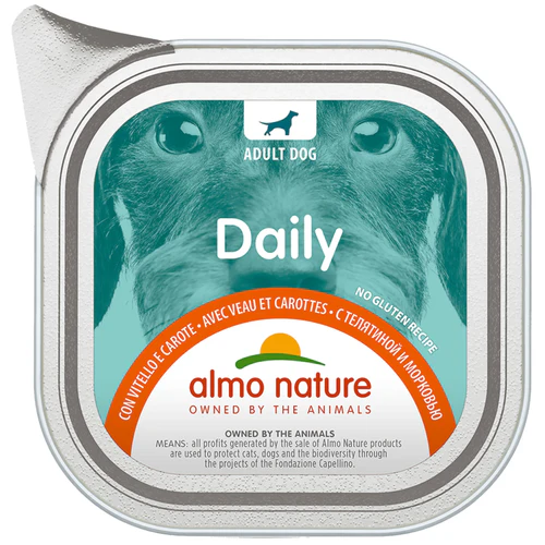 Almo Nature
      
      
       Daily Pašteta za pse s teletinom i šargarepom, 100g
