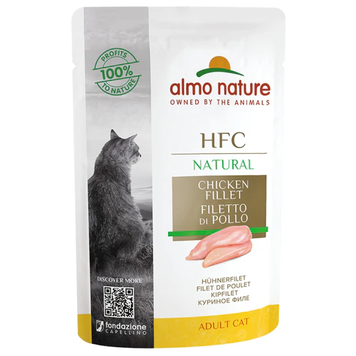 Almo Nature
      
      
       HFC Natural kesica za mačke, Pileći file, 55g