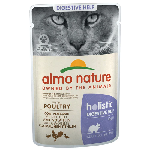 Almo Nature
      
      
       Holistic kesica za mačke Digestive, Živina, 70g