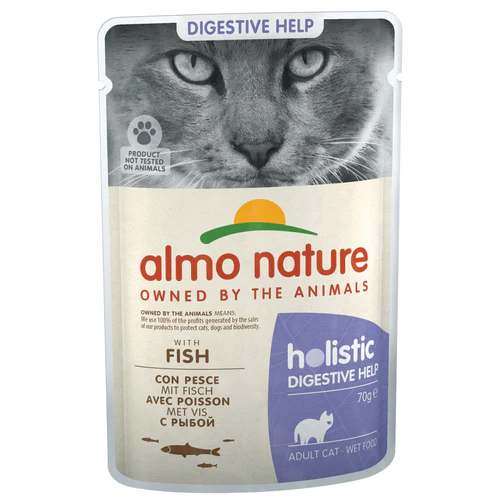 Almo Nature
      
      
       Holistic kesica za mačke Digestive, Riba, 70g