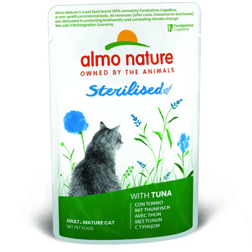 Almo Nature
      
      
       Holistic kesica za mačke Sterilised, Tunjevina, 70g