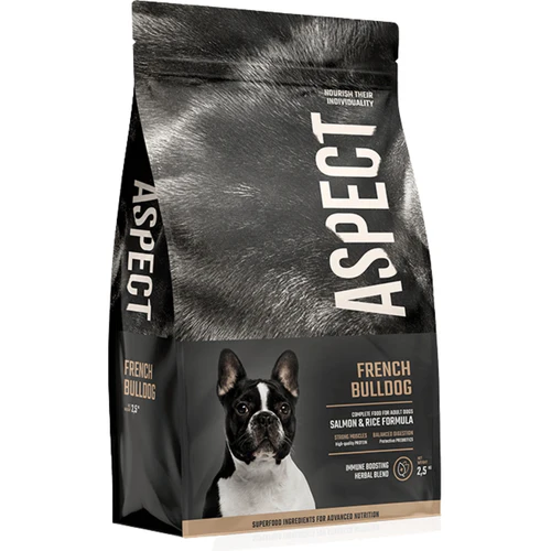 Aspect
      
      
       French Bulldog, s lososom i pirinčem