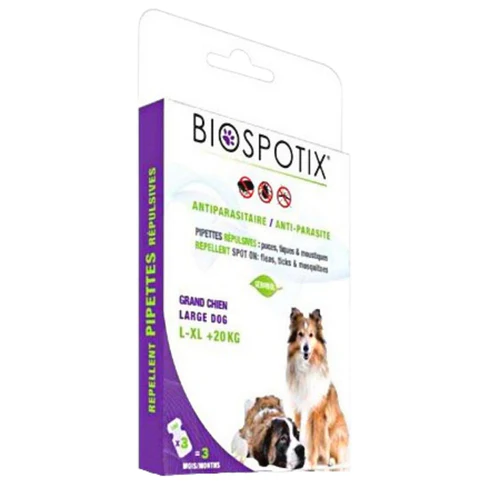 BioSpotix
      
      
       Ampule SpotOn za pse antiparazitske, L/XL (preko 20kg) 3x3ml