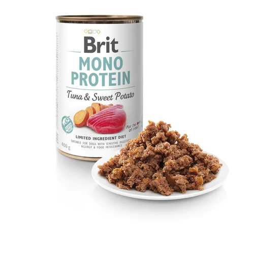 Brit Care
      
      
      BRIT Mono Protein, s tunjevinom i slatkim krompirom, bez žitarica, 400g