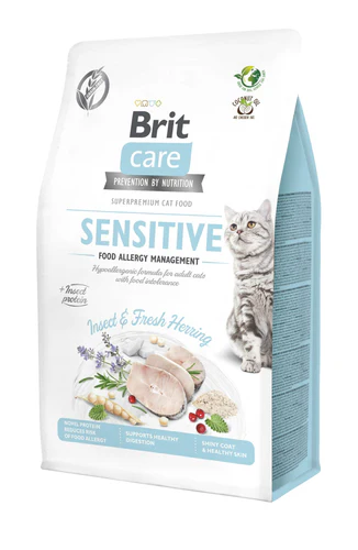 Brit Care
      
      
       Cat Sensitive, s insektima i haringom, bez žitarica