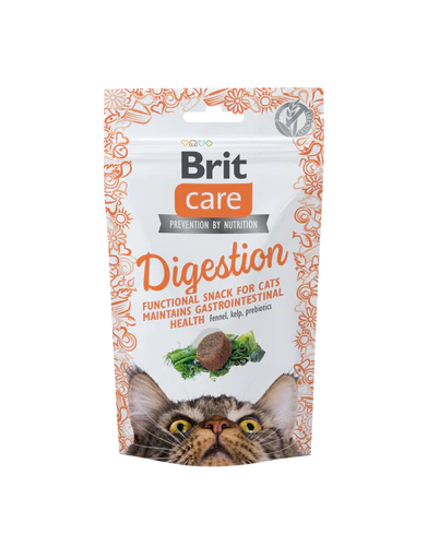 Brit
      
      
       CARE Digestion, funkcionalna poslastica za mačke, 50g