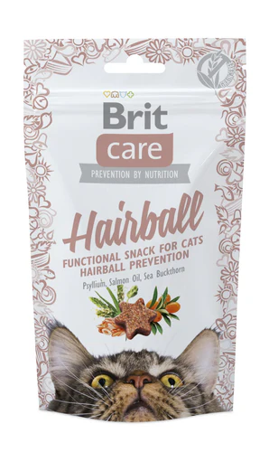 Brit
      
      
       CARE Hairball, funkcionalna poslastica za mačke, 50g