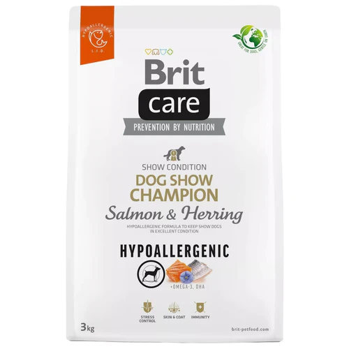 Brit Care
      
      
       Hypoallergenic, Dog Show Champion, sa lososom i haringom