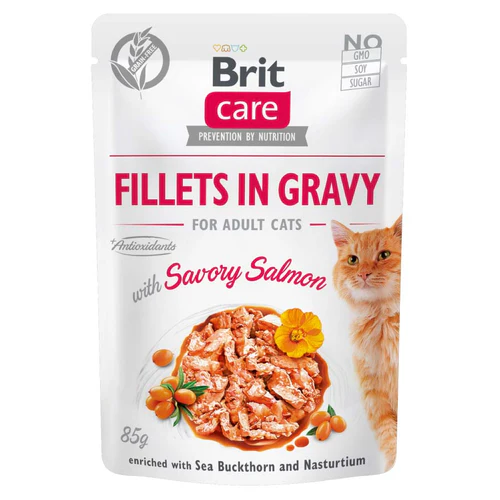 Brit Care
      
      
       kesica, fileti u sosu s lososom, 85% mesa, 85g