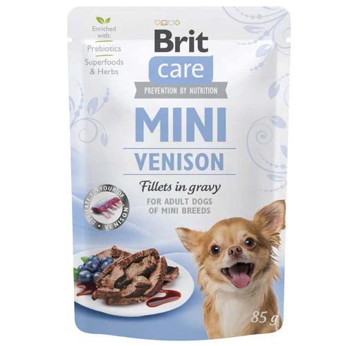 Brit Care
      
      
       Mini kesica, fileti u sosu s divljači, 85g