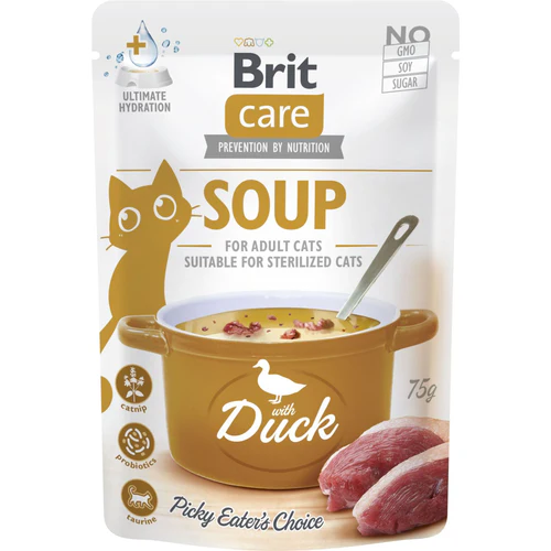 Brit Care
      
      
       Soup, ukusna supa za probirljive mačke, s pačetinom, 75g