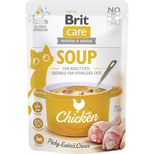 Brit Care
      
      
       Soup, ukusna supa za probirljive mačke, s piletinom, 75g
