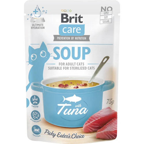 Brit Care
      
      
       Soup, ukusna supa za probirljive mačke, s tunjevinom, 75g