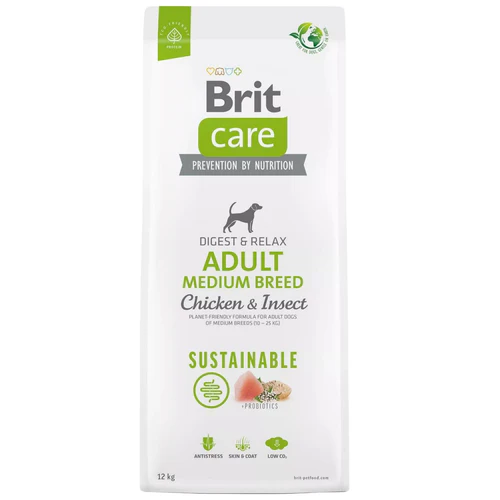 Brit Care
      
      
       Sustainable, Adult Medium Breed, s piletinom i insektima