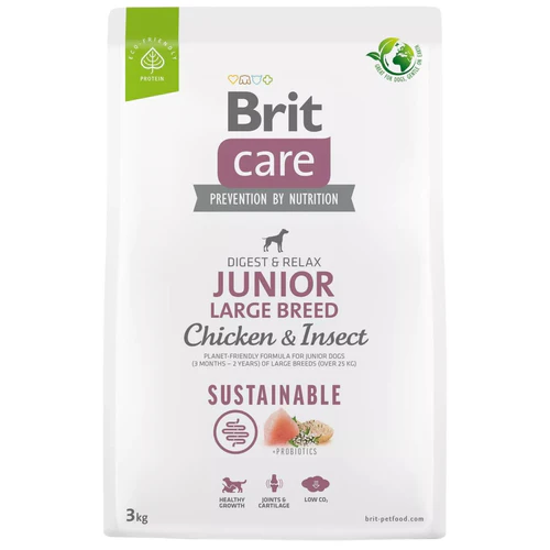 Brit Care
      
      
       Sustainable, JUNIOR Large Breed, s piletinom i insektima