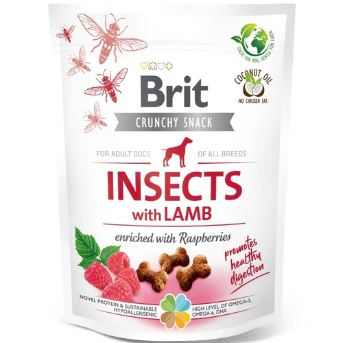 Brit
      
      
       Crunchy Cracker, hrskavi kreker s insektima i jagnjetinom, 200g