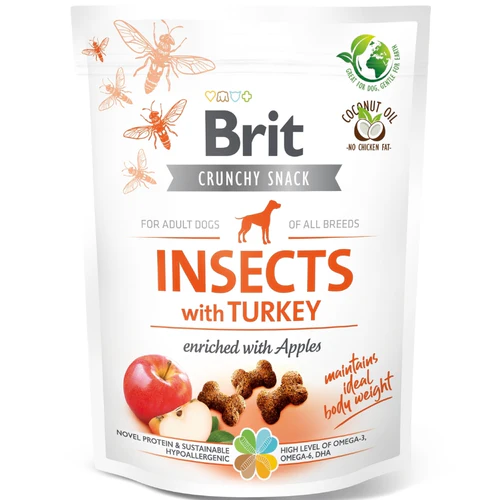 Brit
      
      
       Crunchy Cracker, hrskavi kreker s insektima i ćuretinom, 200g