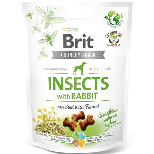 Brit
      
      
       Crunchy Cracker, hrskavi kreker s insektima i zečetinom, 200g