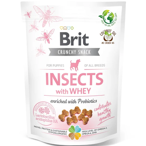 Brit
      
      
       Crunchy Cracker, PUPPY hrskavi kreker s insektima i surutkom, 200g